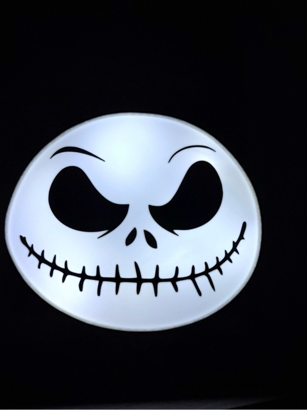 White Halloween Jack Skellington Face LED Party Light